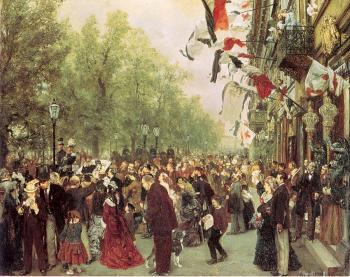 阿道夫 馮 門採爾 William I Departs for the Front, July 31, 1870 阿道夫 馮 門採爾 William I Departs for the Front, July 31, 1870